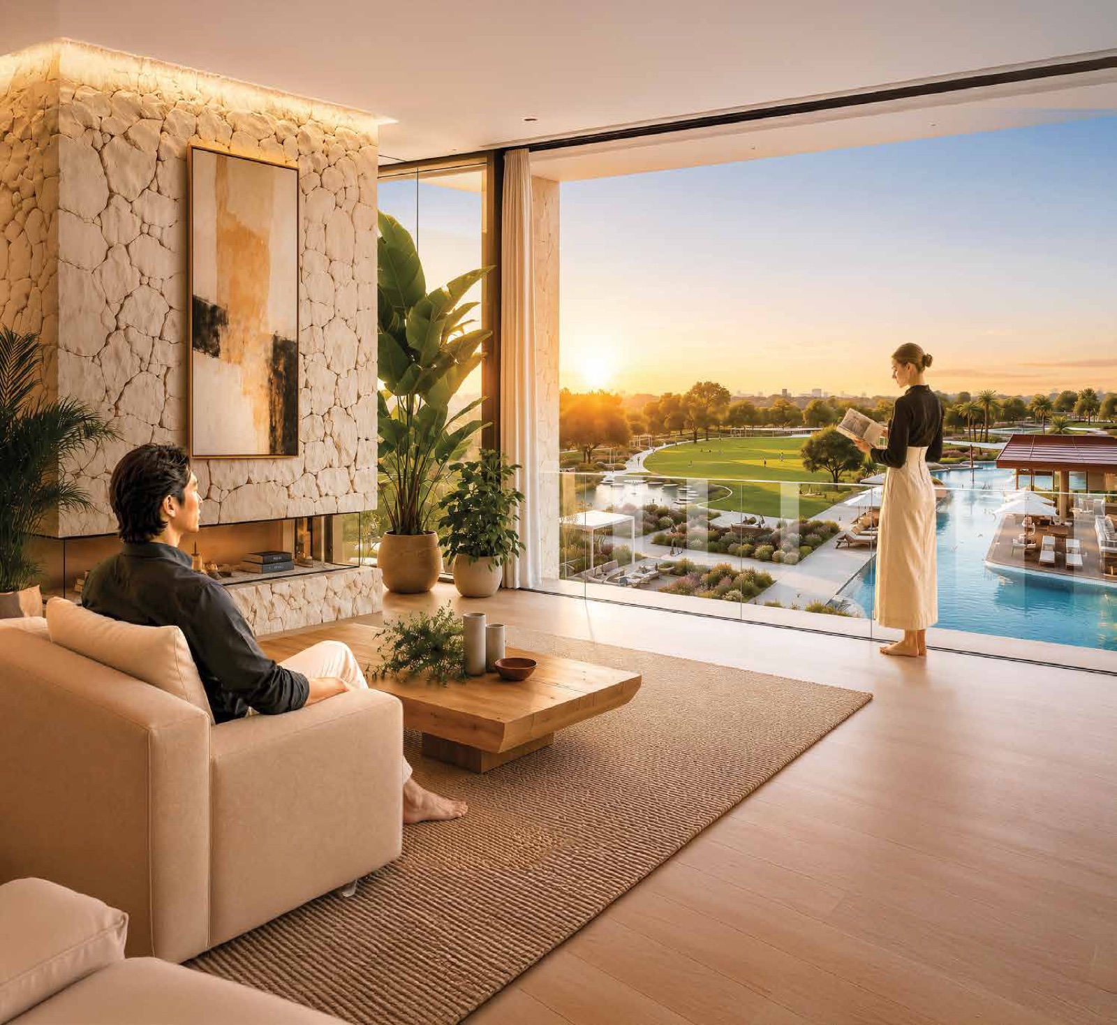 Gaur Plume — lifestyle render (artist's impression)